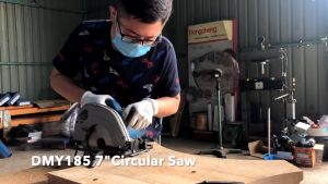 DongCheng 9" ELETRIC CIRCULAR SAW WOOD CONCRETE WORK TOOLS Mesin Potong Kayu konkrit Pemotong 235MM 2000W (DMY02-235)