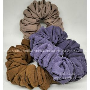 Scruncie Crinkle Airflow Premium Medium Antika I Scrunchie Crinkle I Scrunchies Premium