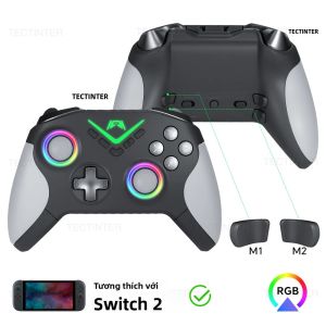 Tay Cầm Chơi Game Bluetooth Không Dây Với Cần Điều Khiển Hiệu Ứng Hall Dành Cho Nintendo Switch 2/PS4/PS3 Điều Khiển PC Tương Thích Với Android/iOS