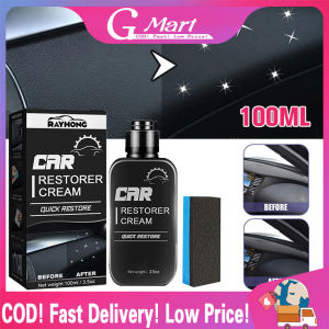 ⭐【LazTop Seller】100ml Plastic Renovator for Car Interior Spare Parts Seat Leather Liquid Wax Plastic Restore Cleaner Spray Accessories HXT-Car-Restorer-Cream-Kit