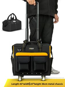WINHUNT | Large Multi-function Oxford Cloth Tool Bag With Wheel and Pull Handle