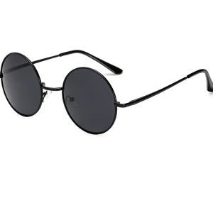 MGK203 Kacamata Bulat Hitam Sunglasses Fashion