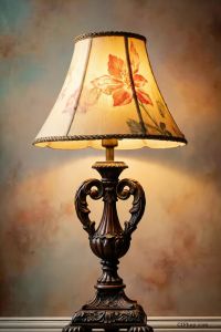 HelloYoung | Vintage Floral Tiffany Lamp Design Metal Sign Retro Stained Glass Lamp Art Print Wall Decor for Living Room Bedroom 2D Flat