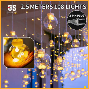Curtain ball light Christmas decoration Christmas light ball 108 LED curtain lights Fairy String christmas lights
