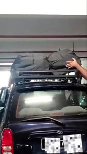 Portable Car Roof Rack Cargo Roof Carrier Luggage Anti Theft Cross Bicycle Roof Bar Kereta 100cm For Toyota Innova 2Pcs