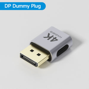 Hagibis 4K HDMI chốt giả Displayport EDID giả lập cắm Bộ chuyển đổi không đầu trình giả lập màn hình ảo 4K60hz 2k60hz 1080p120hz
