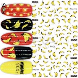 Miếng Dán Móng Tay 3D NAIL Sticker Trang Trí Hình Trái Chuối Banana F005