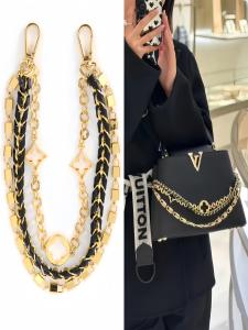 Three-Chain Hanging Ornament Wealth Attracting Eye-catching Kap Heart Bag Modification Chain Accessory for LV Bags