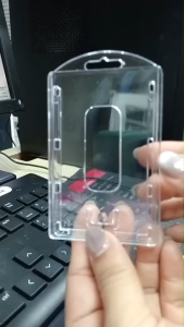 กรอบพลาสติกใส ปิดหน้า  แนวตั้ง  JE-01