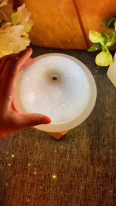 Máy Xông Tinh Dầu Mặt Trăng Đổi Màu 3 Chế Độ Đèn Ngủ Tạo Ẩm Phun Sương Trang Trí Phòng 200ml
