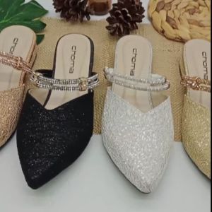 CHOMA - Sandal Wanita Teplek/Sandal Flat/sendal slop tali/sendal flat payet/sendal wadinta/sendal weeding