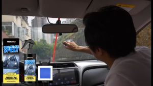 Hikmarion Glass Anti-Fog Spray 100ML Helps Prevent Fogging and Remove Oil Dust Water Marks For Car Windshields Side Windows Rearview Mirrors Easy Spray and Wipe For Drivers Automotive Care Windshield Anti-Fog Spray