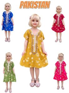 DRESS PAKISTAN ANAK 0-6 th dres rayon viscose dres anak perempuan dress bayi baju bayi dress balita murah