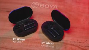 Boya BY-WM3D BY-WM3U BY-WM3 Wireless Microphone Mic For Vlogging Live Streaming Interview Compatible IOS Type-C