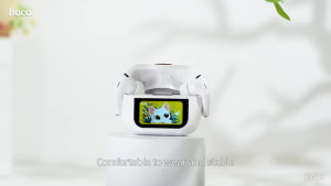 HOCO EW88 CAT หูฟังบลูทูธ ANC ระบบตัดเสียงรบกวน ลายแมวน่ารัก หน้าจอสัมผัสอัจฉริยะ หูฟังไร้สาย hc3