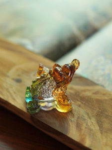 Trái Tim Trà Gốm Sứ Thủ Công Phong Cách Trung Hoa Trưng Bày Trang Trí Bàn Làm Việc Năm Rắn 2025 Vật Phẩm May Mắn