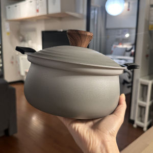 Nồi Nấu Súp Đá Lúa Mạch Sâu 22cm 20cm Nồi Nấu Cơm Nồi Nấu Chậm Nồi Đất Có Tai Đôi Dùng Trong Nhà Bếp Gia Đình