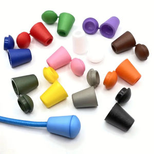 Bộ 13 Đầu Dây Buộc Nhựa Khóa Cài Dạng Chuông Dùng Cho Dây Giày Quần Áo Quần Dài Áo Gió Áo Hoodie - Có Nắp Khóa