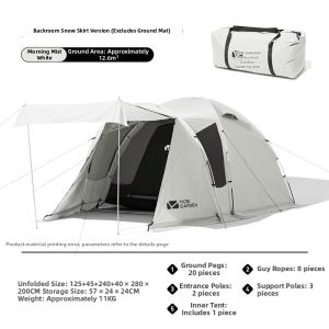Mobi Garden | Portable Waterproof Outdoor Tent with Rear Room and Canopy