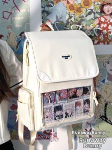 Runaway Bunny | Original Minimalist Campus Commute Large Capacity Clear Ita Bag Dual-Use School Bag
