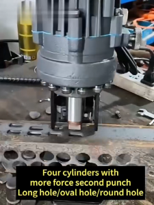 Electric Hydraulic Metal Punch Portable Punching Machine for Flat Steel Channel Steel Stainless Steel