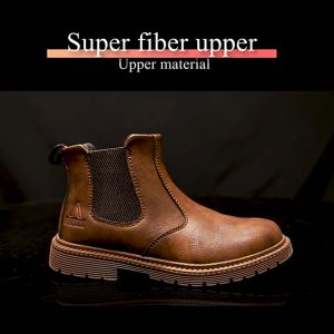 Mens High Top Anti-Slip & Anti-Puncture Work Safety Shoes