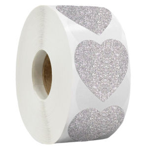 Glossy Frosted round Stickers 500 Pieces/ Roll Decorative Gift Packaging Sealing Labels Beautiful Stationery Supplies