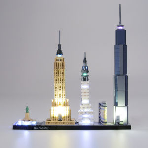 Chinese Building Blocks 21028 New York Skyline Statue of Liberty City Building Street View Assemble Toy Decoration