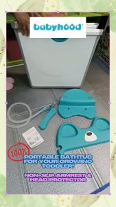 Babyhood Folding Vigny Bath (Blue): Portable & Compact Baby Bath