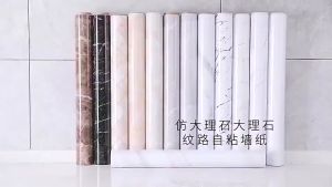 Wallpaper Sticker Dinding Motif Marmer Glosy New Panjang 8 Meter x Lebar 45cm