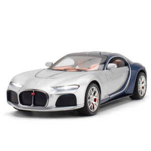 1:24 Scale Bugatti Atlantic Alloy Car Model Diecast Car Sound Light Car Lovers Collection Kids Birthday Gift Metal Boys Toys