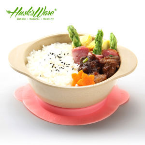 Bát Ăn Bằng Vỏ Lúa Mì HUSKSWARE Dành Cho Trẻ Em Bát Ăn Dính Chống Rơi Cho Bé Bát Ăn Hỗ Trợ Cho Trẻ Sơ Sinh Chịu Nhiệt Độ Cao