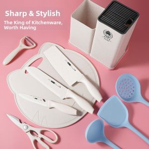 2-in-1 Baby Food Chopping Board and Knife Set