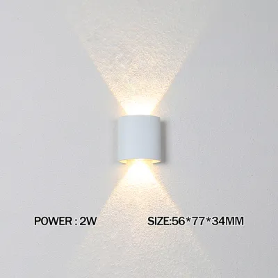 Aluminum LED Wall Sconces Lamp Interior Wall Light Waterproof IP65 Up Down Garden Lights Bedroom Stairs Indoor Outdoor Lighting