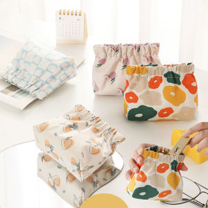 ผ้าเช็ดปากแบบพกพากระเป๋าเก็บของ Dompet Koin ที่เก็บหูฟังกระเป๋าใส่หูฟังมินิแห้งเครื่องสำอางลิปสติกเปลี่ยนกระเป๋ากระเป๋าเก็บของ