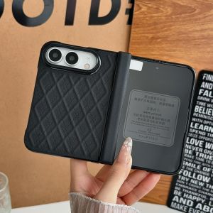 szhaiyu | Magnetic Leather with Tempered Glass Phone Case for IPhone Duo 18 Fold Shockproof for Magsafe Hinge Protection Cover