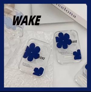 WAKE PREMIUM TRANSPARANT SOFTLENS CASE 6 IN 1/ KOTAK SOFLENS/ TEMPAT KONTAK LENSA