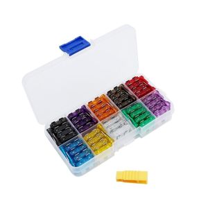 Blade Fuses Automotive Standard & Micro & Mini Fuse with Fuse Puller for Truck Boat RV Car Fuses Assortment Kit 180pcs