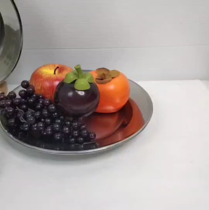 จานสแตนเลส ขนาด 9 นิ้ว ยกโหล จานสแตนเลสก้นลึก เนื้อหนา เข้าไมโครเวฟได้