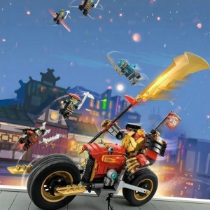 Ninja-themed Transforming Building Blocks Childrens Construction Toy