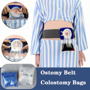 Ostomy Belt Disposable Ostomy Bags Colostomy Poop Bags Artificial Anus Bags Stoma Replacement for Ostomy Care