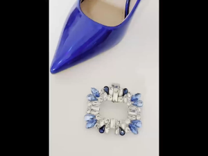 2Pcs Womens Decorative Shoe Clips Rhinestones Shoes Decoration Charms Wedding Accessories