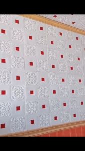 Wallpaper Dinding 3D Foam Batik Classic Vienna Modern Motif
