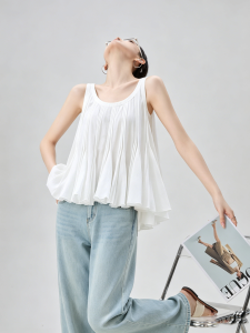 GULILI | Doll Collar Wide Strap Tank Top