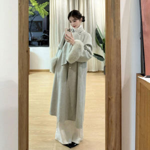 CHANGTONG | Unique Stylish Double Face Wool Coat Spring Thick