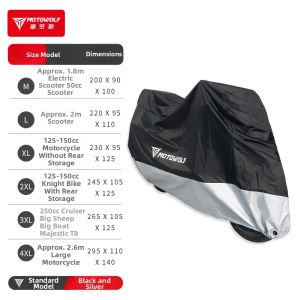Motowolf | Waterproof Dustproof Sun-shielding Motorcycle Cover
