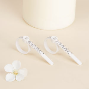 Ring Sizer Measurement Tape with Magnifying Glass Soft Ruler Finger Circumference Measurement Tool Ring Size Measuring Device