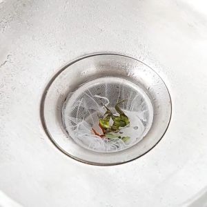 100pcs Kitchen Sink Net Filter Sink Basket Bag Drain Strainer Filter Net Prevent Clogs