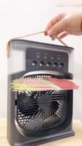 Ac Mini Portable V3 + Kipas & LED 600ml KIPAS Angin PENDINGIN MINI AC PORTABLE AIR COOLER