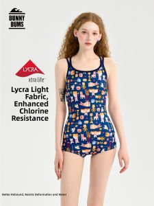 BUNNYBUMS | Racing Swimsuit Coverage Padded Swimwear